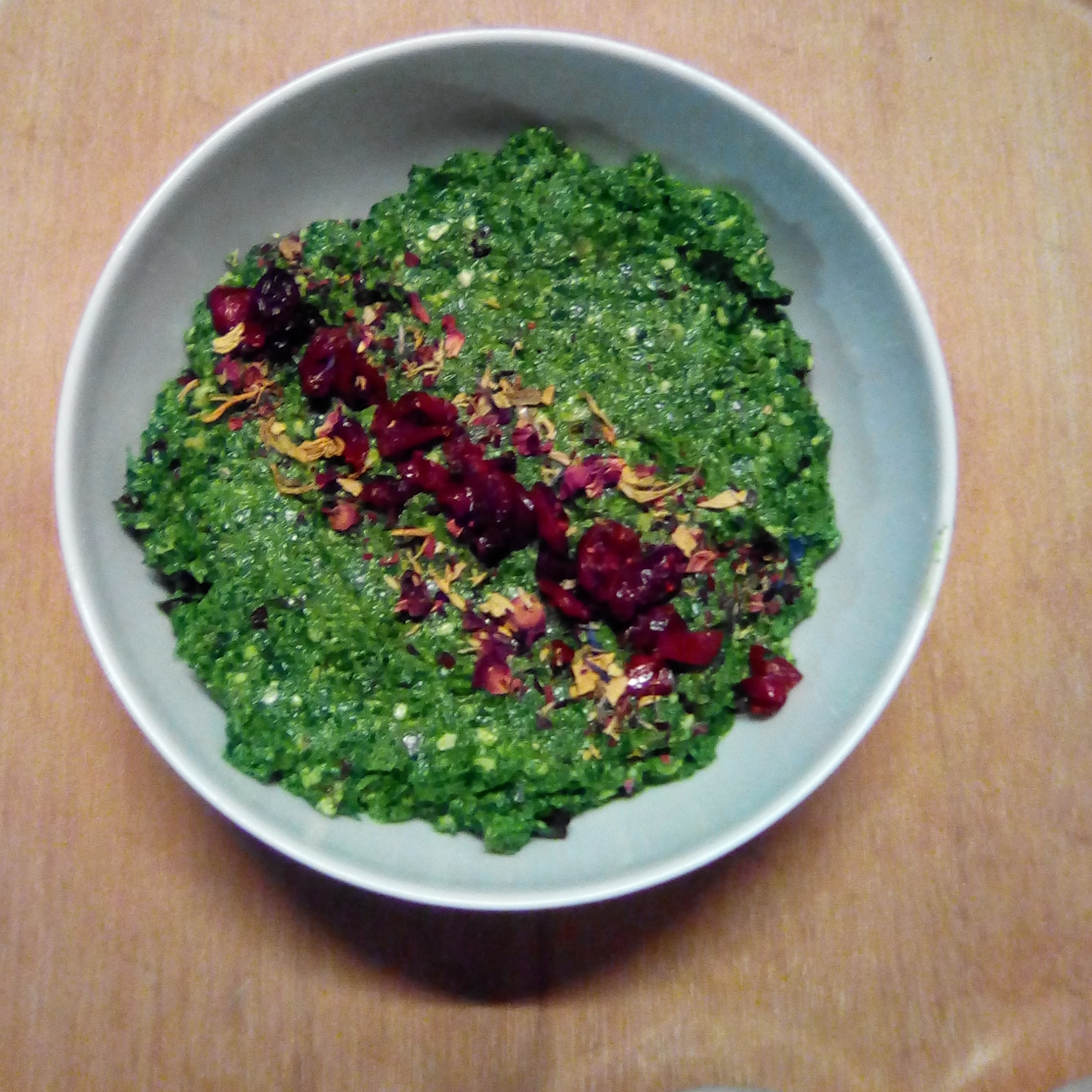 PESTO EPINARD PERSIL & CRANBERRIES ¤ vegan et sans gluten ¤ L'AMOUR
